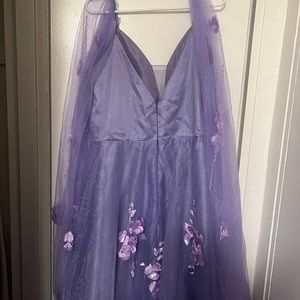 Zapaka Watteau Prom Dress